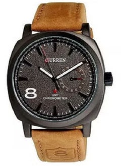CURREN Men's Leather Band Analog Watch 8139 - 40mm - Brown  - Image 1