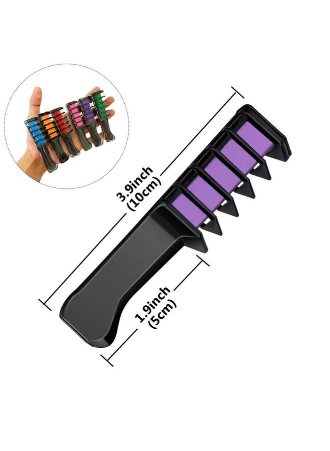 MSDADA Hair Chalk - New Hair Chalk Comb Temporary Bright Washable Hair Color Dye for Girls Kids with Hair Extensions Clips - Birthday Party Christmas Gifts Toys for Girls Kids Age 6-8-10-12 Years Old - Image 3