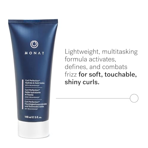 MONAT Curl Perfection Hydrate Hold Gele with Rejuveniqe CurlEnhancing Defining Gel for Wavy Curly Coily Hair Soft Touchable Shiny Curls with LongLasting Memory 148 ml 5 fl oz - Image 3