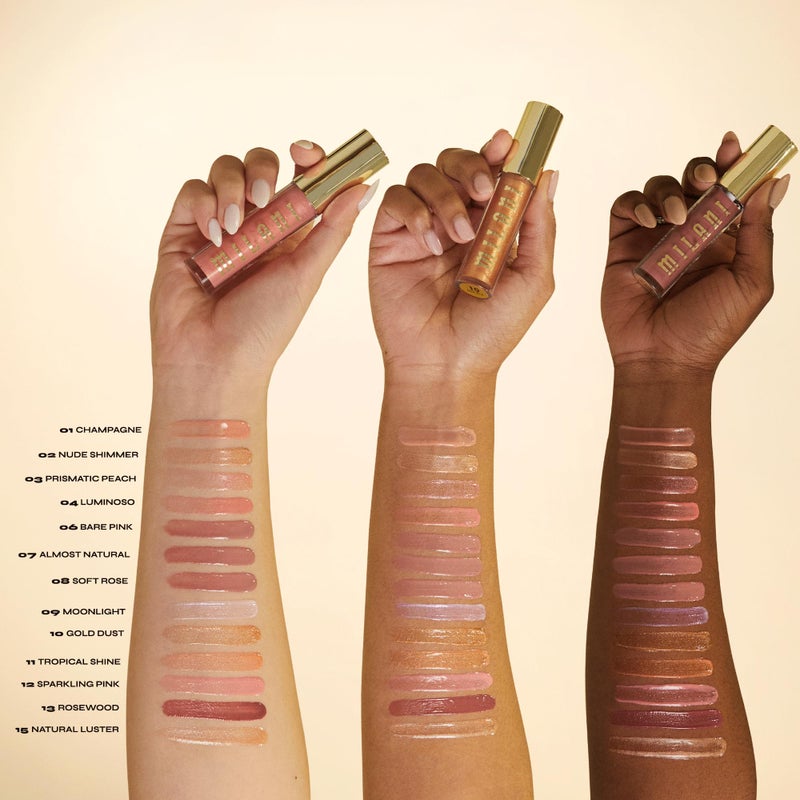 Milani Lip Gloss, Keep It Full Nourishing Lip Plumper with Hyaluronic Acid & Peptides for Soft, Fuller-Looking Lips (0.13 Fl. Oz.) Rosewood - Image 5