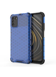 HuHa Case Cover For Xiaomi Poco M3 Shockproof Honeycomb PC + TPU Case Blue 