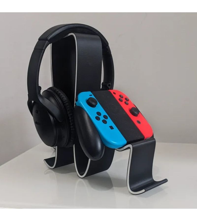 حامل سماعة رأس بتصميم خطوط وردية مموجة لوحدات تحكم PS5 وPS4 لتخزين الألعاب على الطاولة - Image 5