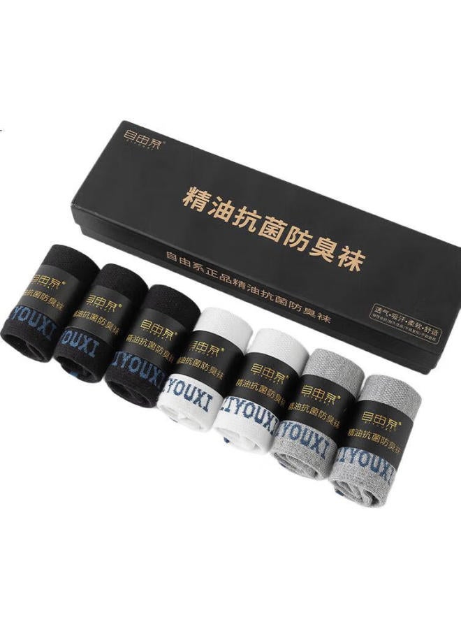 Liberal Essential Oil Deodorant Socks With 7A Antibacterial Grade, Xinjiang Cotton, Breathable For Summer, Business Casual And Sports Short Socks - Image 2