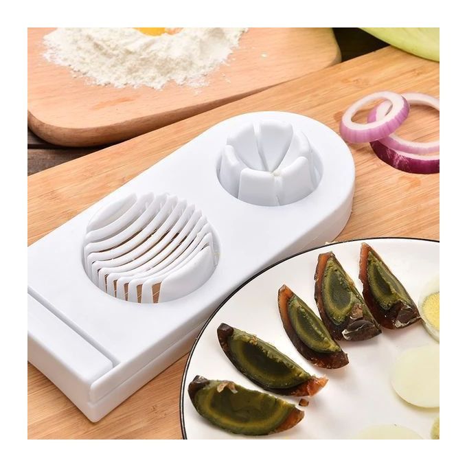 zoba Double Egg Slicer – Set of 2 – Two Different Slicing Styles – Assorted Colors - Image 4
