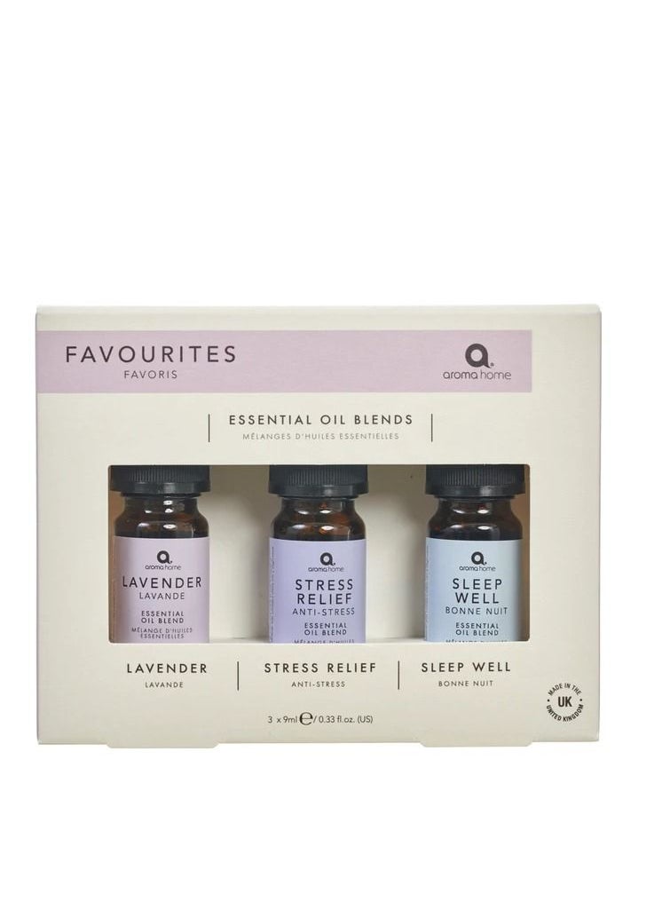 Aroma Home - Favourites Essential Oil Blends 3x9ml - Image 1