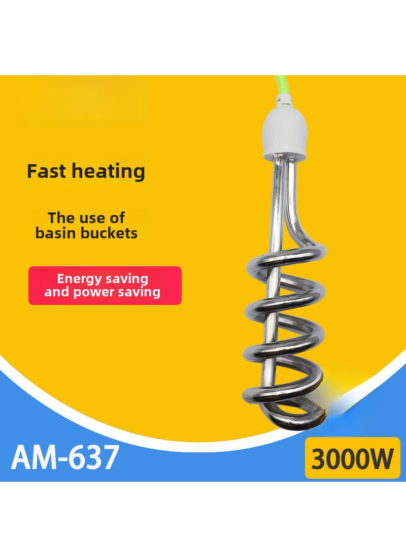 Generic Stainless Steel Thermostatic Heater with Timer Bags 637-3000W 