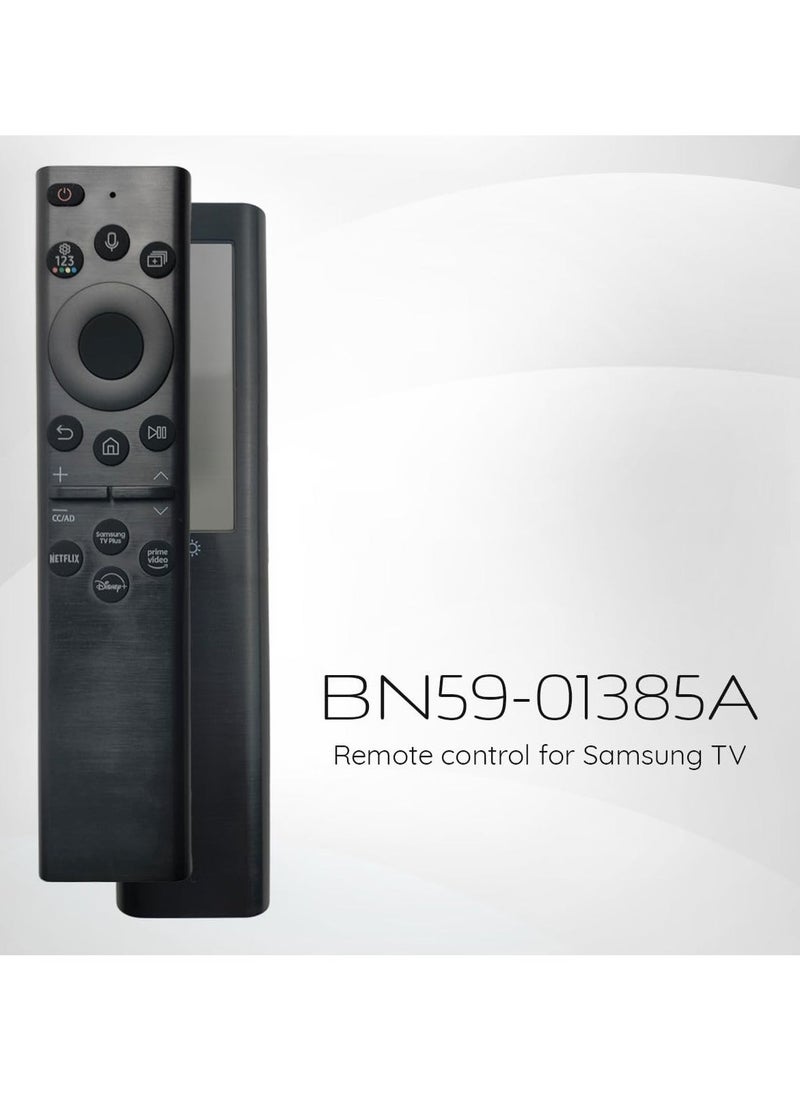 JAJEEK - Original OEM BN59-01385A 2021 Model Solar Voice Remote Control for Samsung Smart TVs, Compatible with Neo QLED, The Frame, and Crystal UHD Series, Eco-Friendly Solar Charging, Voice Control, Touchpad - Image 1
