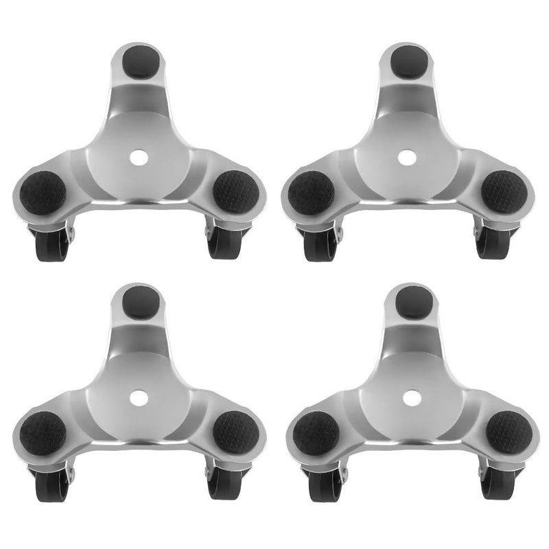 QWORK 4 pcs 6 Steel TriDolly 200 lbs Load Capacity Great for Moving Furniture  Appliances Durable and Easy to Use