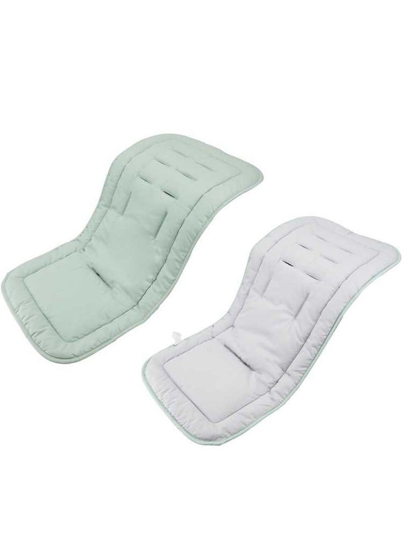 Miracle Baby 1PCS  Soft Toddler Stroller Cushion, Toddler Car Seat Insert, Reversible Universal Breathable Stroller Mat, 100% Cotton Cover Toddler Seat Pad Liner - Image 1