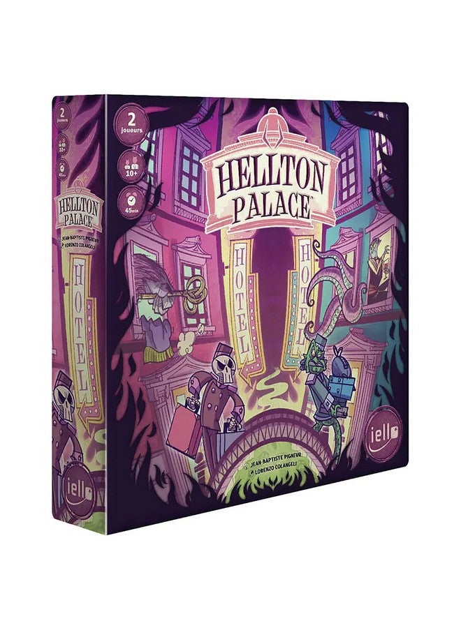 IELLO: Hellton Palace -Highly Humoristic Theme of Underworld Competing Hotels, Strategic 2 Player Game, 45 Min, Ages 10+ - Image 1
