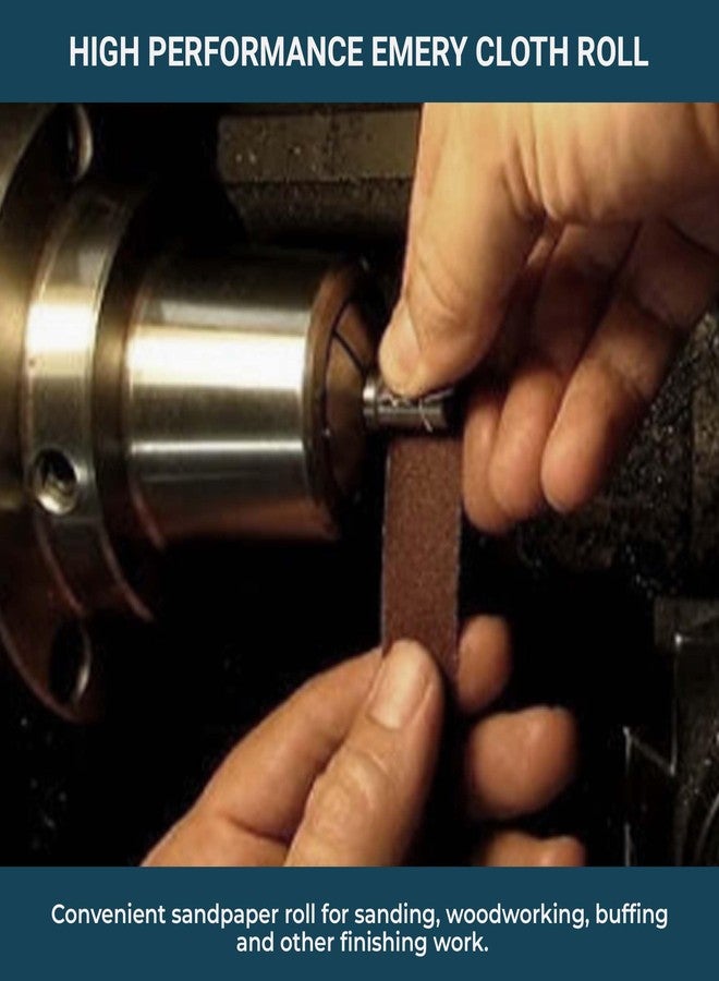 كاشطة القياس بكرة صنفرة من Benchmark Abrasives، مقاس 1 بوصة × 150 قدمًا، مصنوعة من قماش الصنفرة، ورق صنفرة من أكسيد الألومنيوم للأثاث الخشبي، وتلميع المعادن، والصنفرة، والسيارات، والسباكة، والتشطيب - 180 حبيبة - Image 4