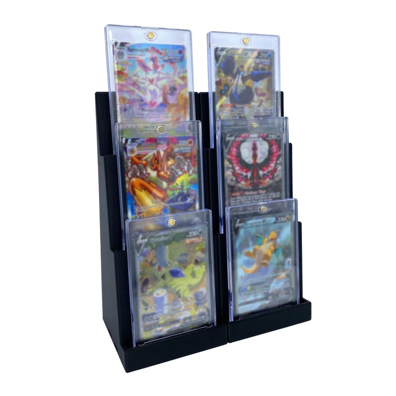 EnderToys Magnetic Holder Card Display Stand 2 Pack Black Trading Card Display - Image 2