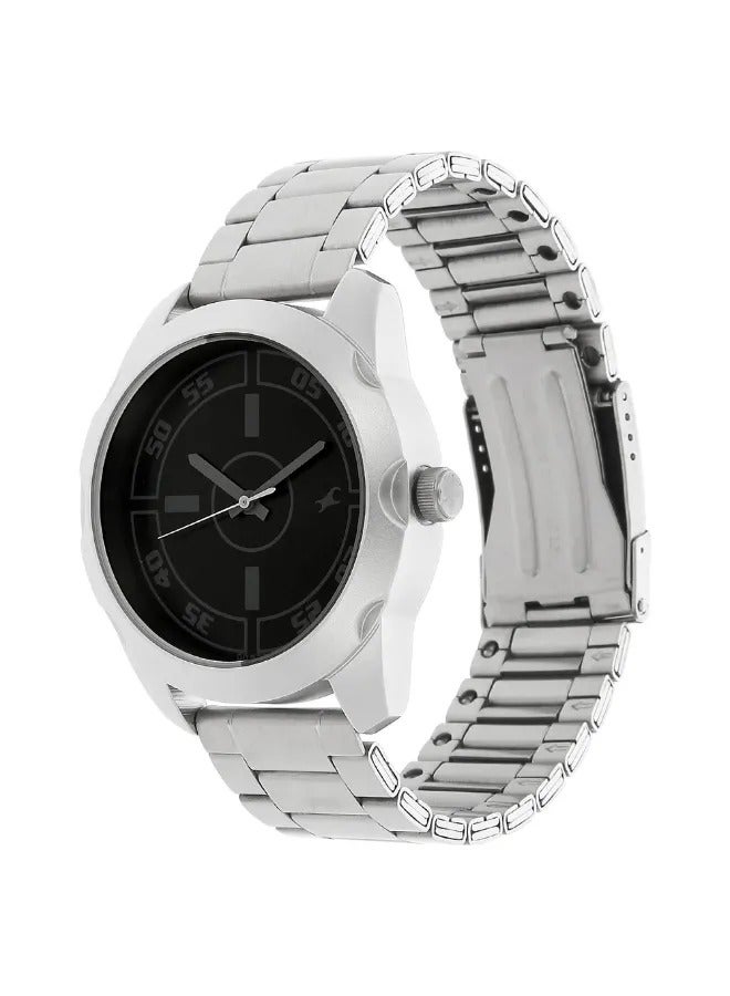 fastrack Men's Analog Round Shape Stainless Steel Wrist Watch - 3123SM01 - 52 Mm  - Image 2
