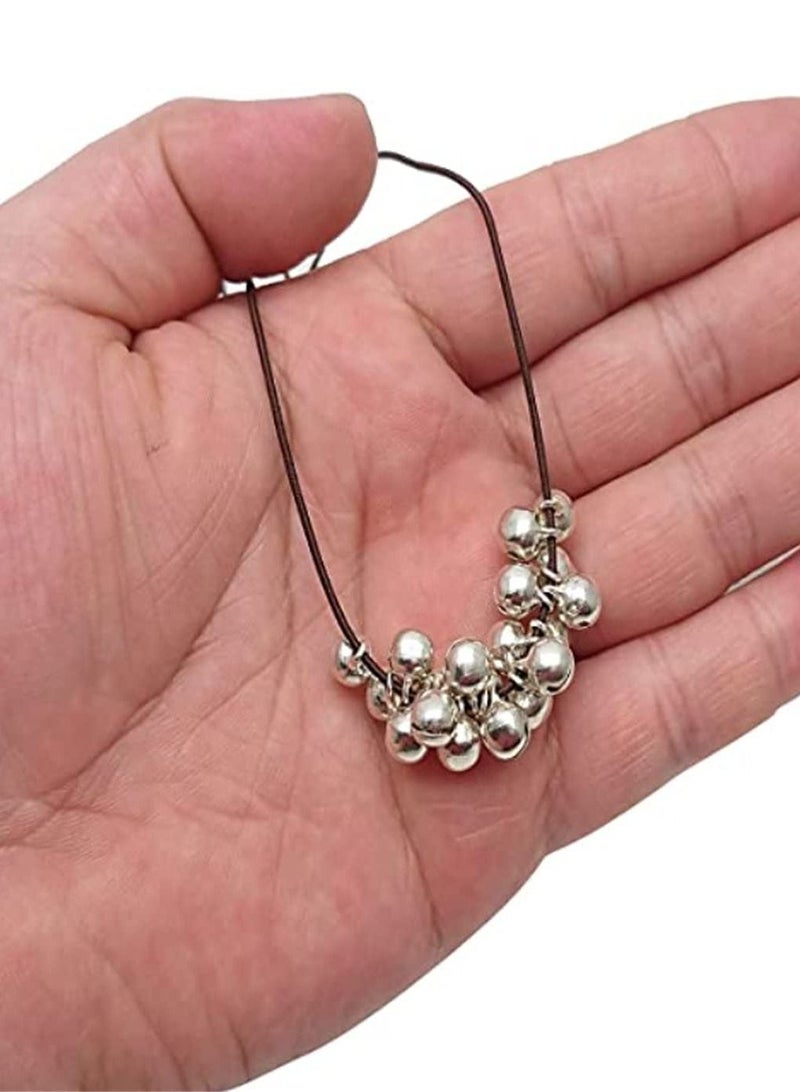 SYOSI Jingle Bell Colorful Small Bell Mini Bell, DIY Bracelet Anklets Necklace Knitting Jewelry Making Accessories, Small Bell for Festival Decoration DIY Charms, 100pcs, 1/4-Inch (Random Color)  - Image 4