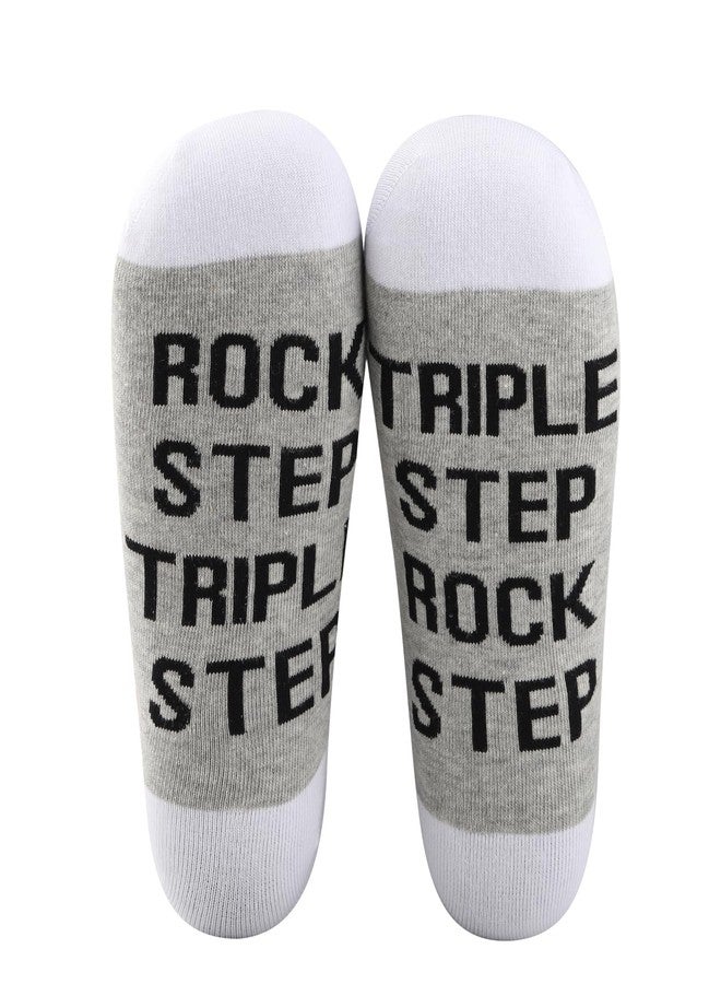 G2TUP Swing Dance Socks Swing Dancing Gifts Swing Dancer Gift Rock Step Triple Step Socks Lindy Hop Gift (Rock Step) - Image 1