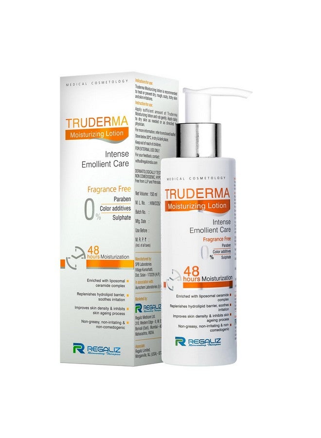 REGALIZ Truderma Moisturizing Lotion | Intense Emollient Care for Dry, Rough, & Itchy Skin | 150ml - Image 1
