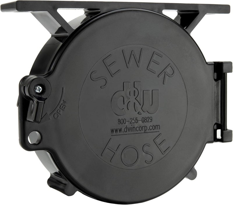 RecPro RV Super Tube Replacement Hatch Door & Bracket 6” x 6” x 2” | Durable Plastic End Caps for RV Sewer Hose Carrier Tubes | Latching Closure for Secure & Easy Access | 2 Pack - Image 3