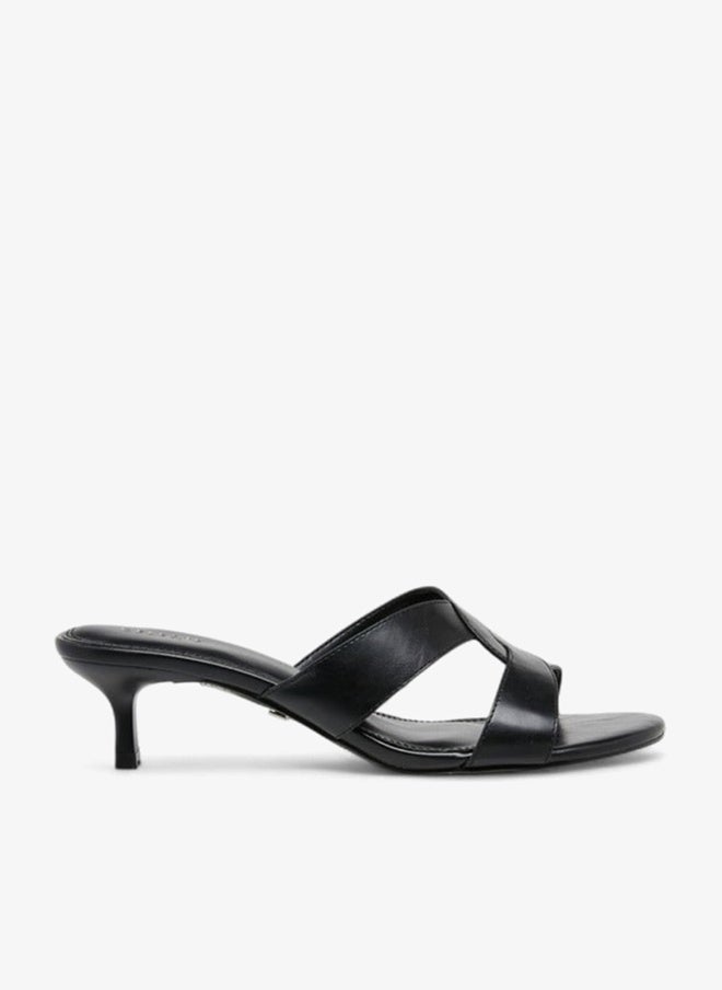 Celeste Women's Cutout Slip-On Sandals with Kitten Heels - Image 3