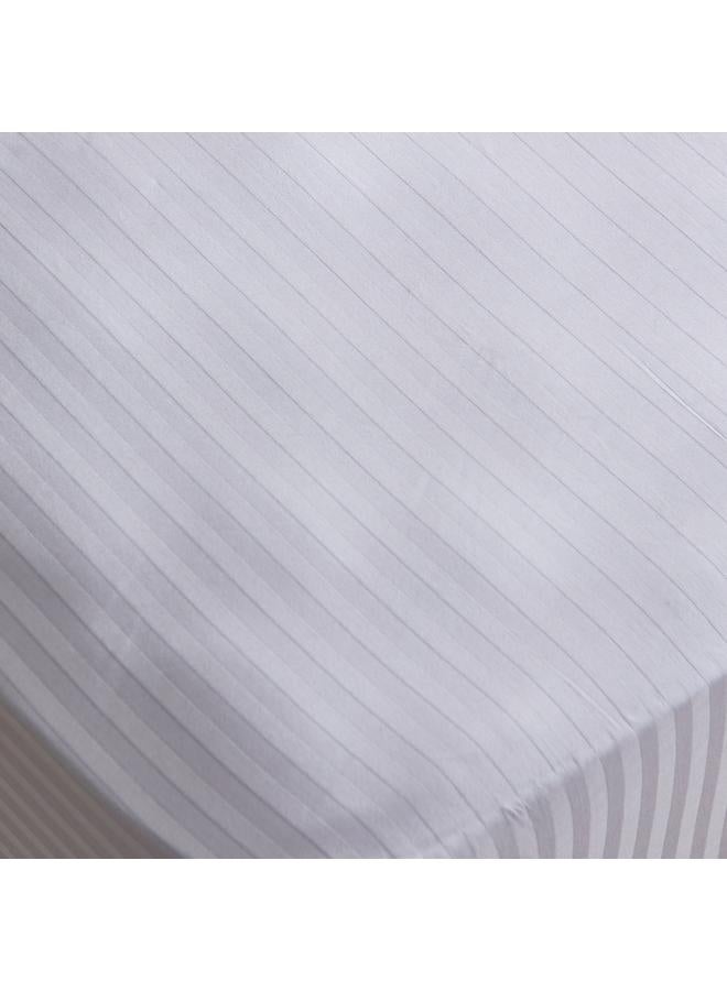 Hamilton Single Bci Cotton Stripe Satin Cotton Fitted Sheet 90X200 Plus 30 Cm - Image 4