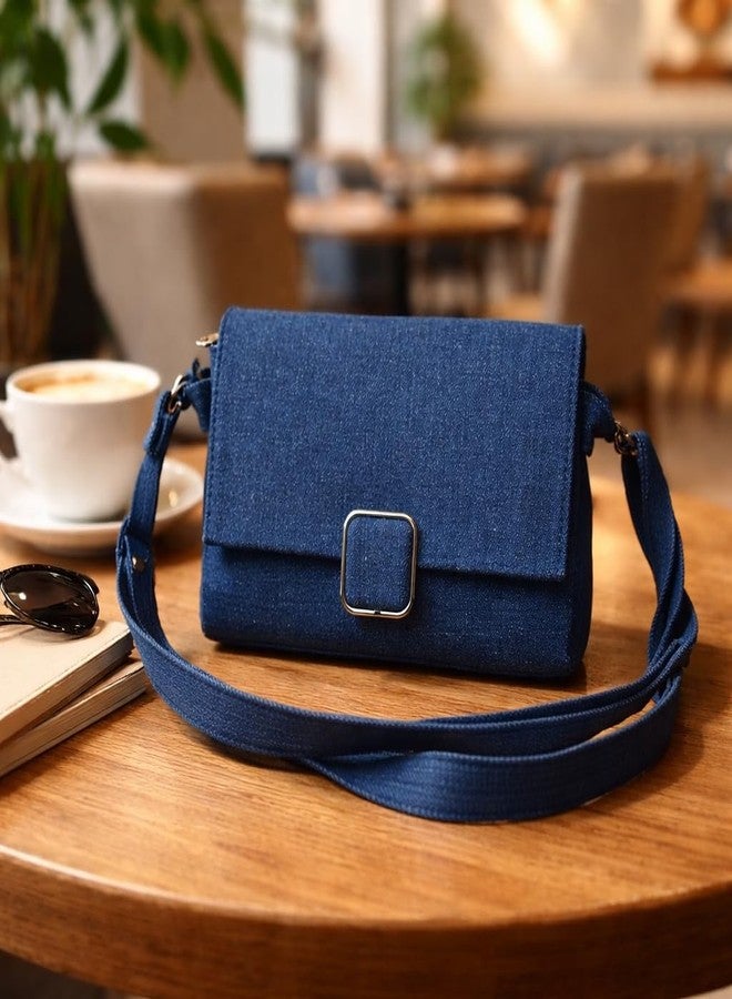 Tinth Women Crossbody Sling Bag - Stylish Flap Shoulder Purse with Metal Buckle, Adjustable Strap, Lightweight Casual Travel Handbag for Daily Use - Image 5