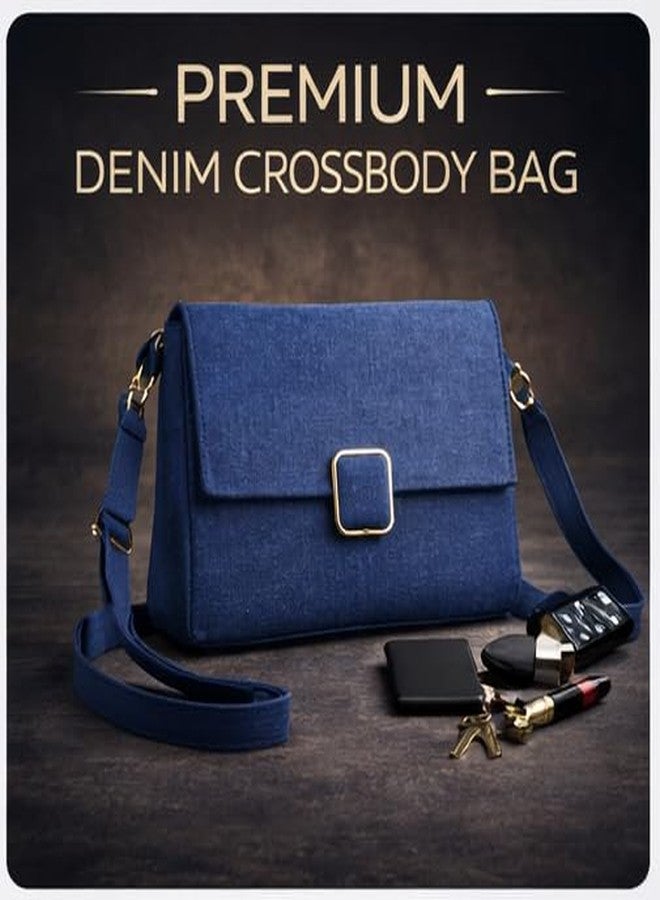 Tinth Women Crossbody Sling Bag - Stylish Flap Shoulder Purse with Metal Buckle, Adjustable Strap, Lightweight Casual Travel Handbag for Daily Use - Image 3