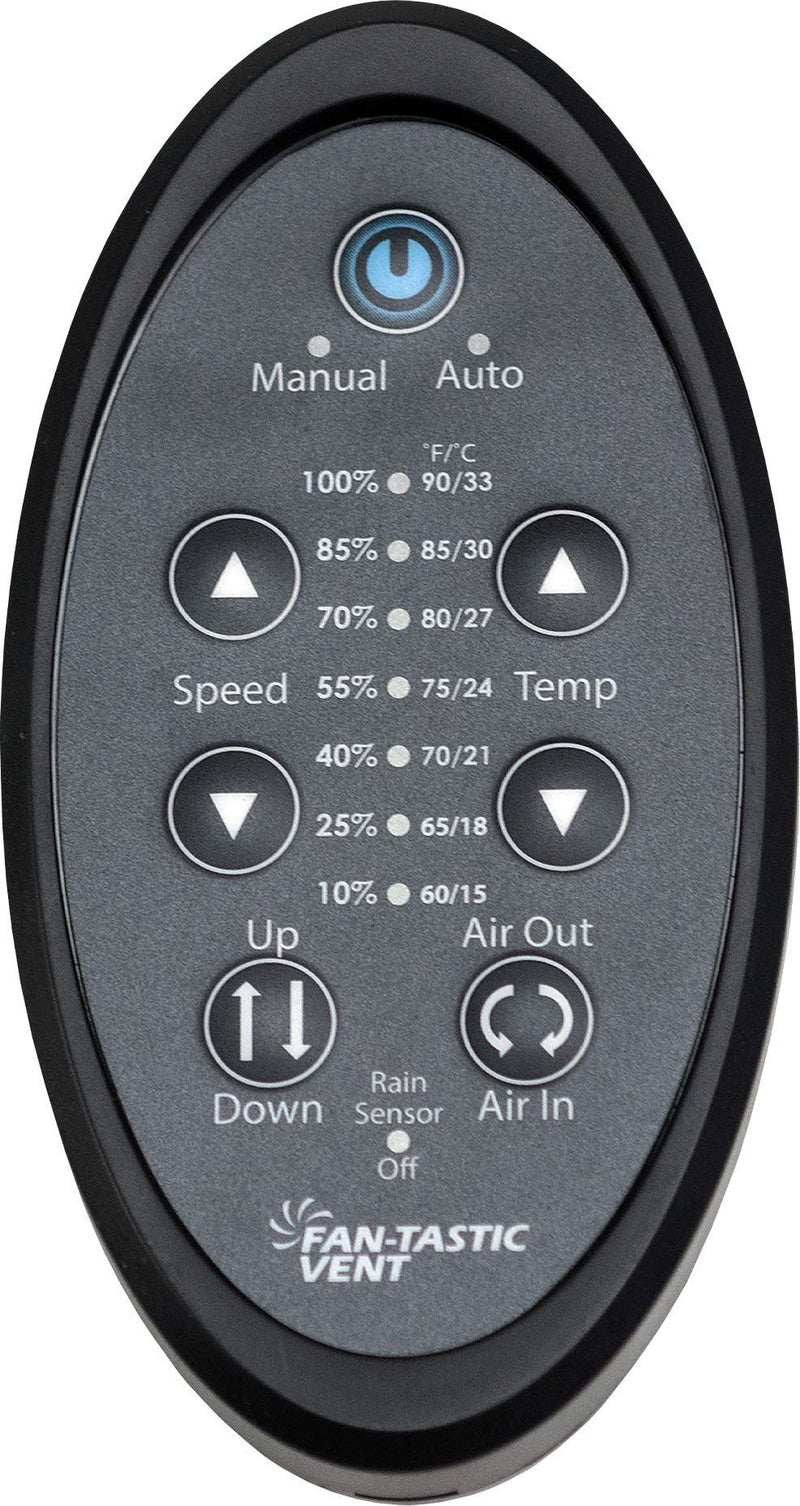 Dometic Fan-Tastic Vent RV Roof Vent with Thermostat, Automatic or Manual Variable Speed 12 Volt RV Vent Fan, Automatic Dome Lift and Rain Sensor, Model 7350 (White) - Image 5