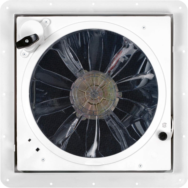 Dometic Fan-Tastic Vent RV Roof Vent with Thermostat, Automatic or Manual Variable Speed 12 Volt RV Vent Fan, Automatic Dome Lift and Rain Sensor, Model 7350 (White) - Image 2