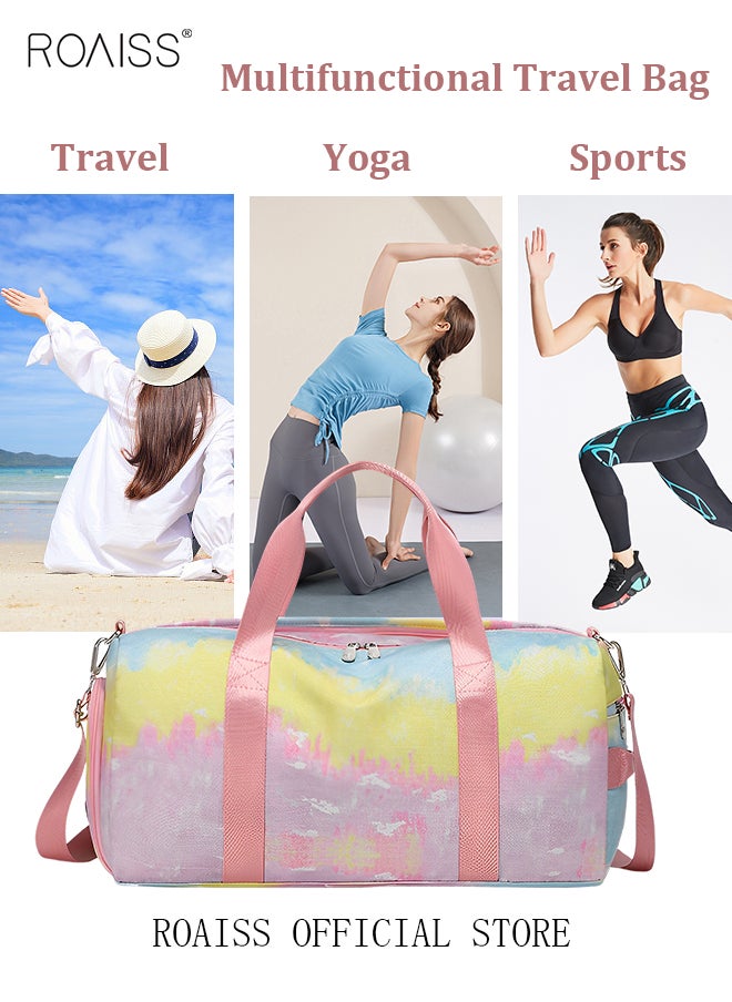 roaiss - New Trend Travel Duffel Bag Sports Gym Tote Bag Shoulder Crossbody Overnight Bag for Women Men Weekender Labor Delivery Bag - Image 1