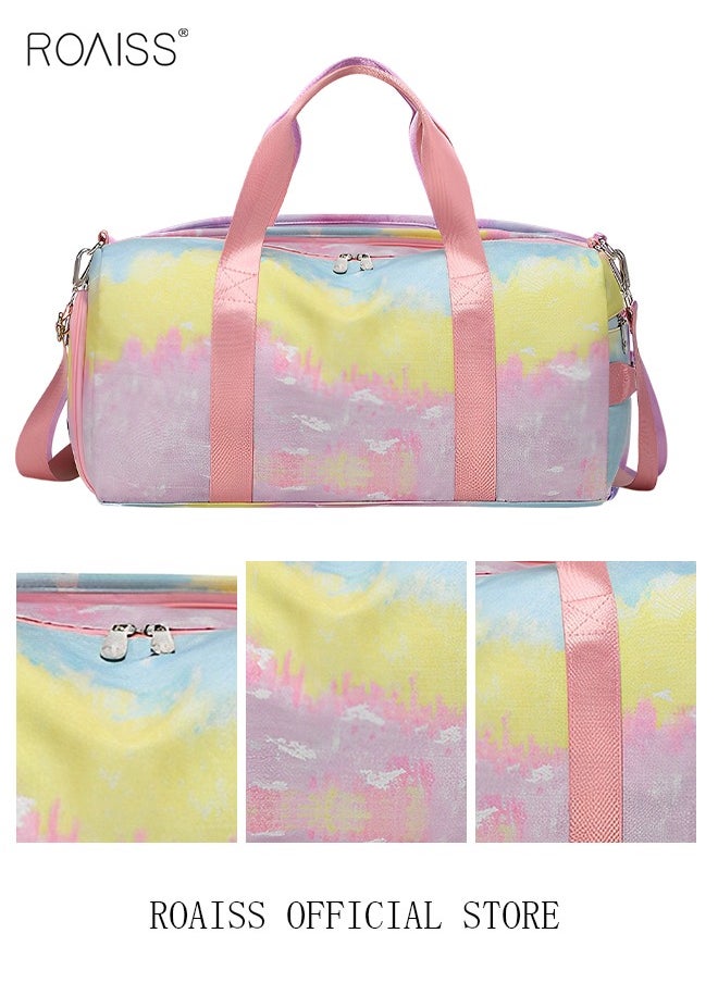 roaiss - New Trend Travel Duffel Bag Sports Gym Tote Bag Shoulder Crossbody Overnight Bag for Women Men Weekender Labor Delivery Bag - Image 1