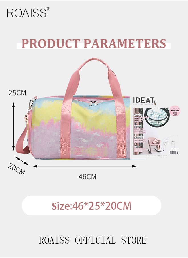 roaiss - New Trend Travel Duffel Bag Sports Gym Tote Bag Shoulder Crossbody Overnight Bag for Women Men Weekender Labor Delivery Bag - Image 1