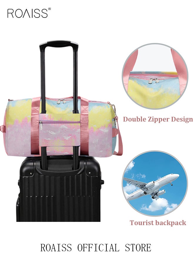 roaiss - New Trend Travel Duffel Bag Sports Gym Tote Bag Shoulder Crossbody Overnight Bag for Women Men Weekender Labor Delivery Bag - Image 1
