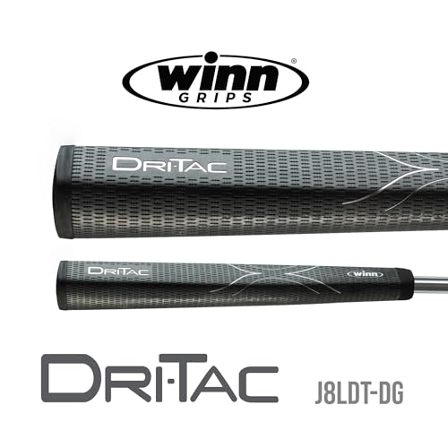 Winn DriTac Lite Jumbo Pistol Putter Golf Grip, Dark Gray - Image 2