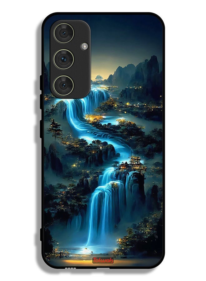 Tolwak Samsung Galaxy A54 5G Protective Case Cover Waterfall Art - Image 1