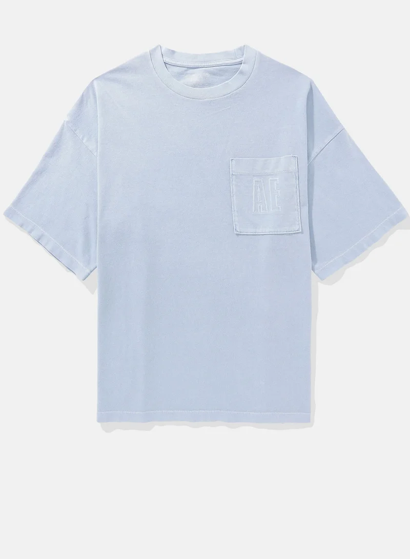 امريكان ايجل Oversized Pocket Crew Neck T-Shirt