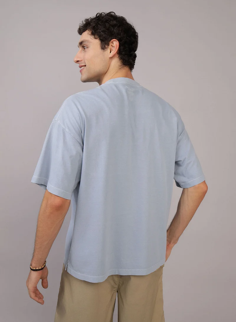 امريكان ايجل Oversized Pocket Crew Neck T-Shirt