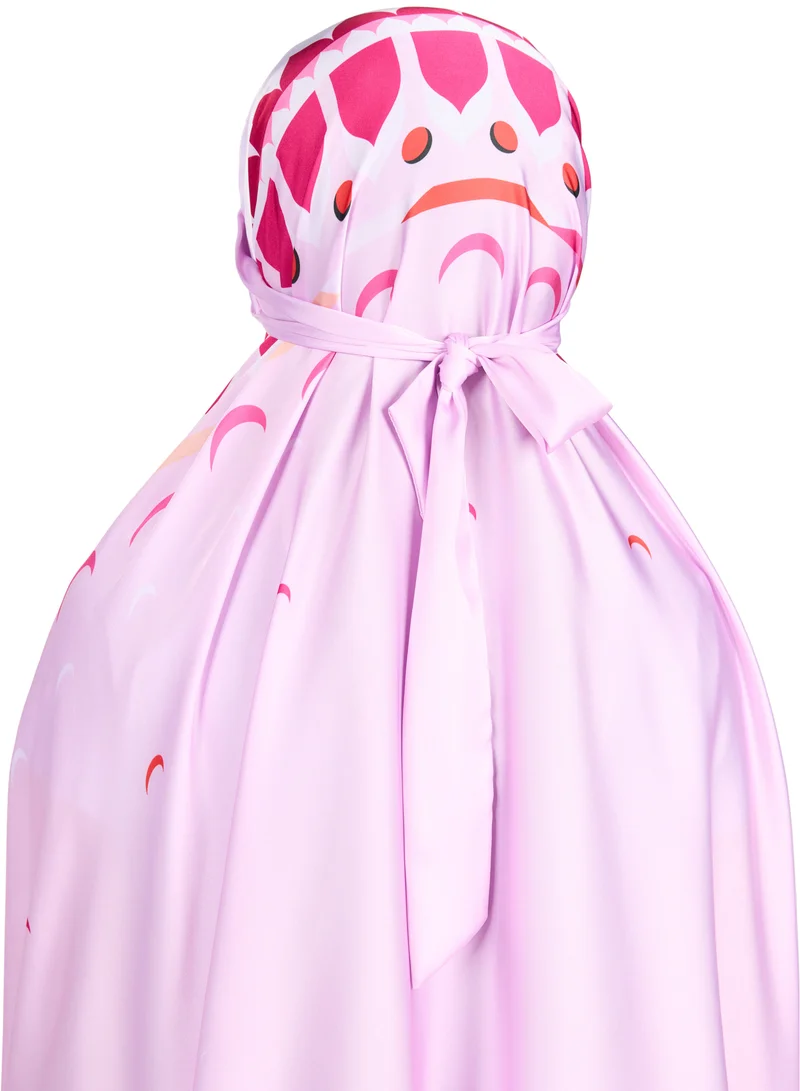 Sabr 'Desert Voyage I' Kids Prayer Dress, Pink, 145cm
