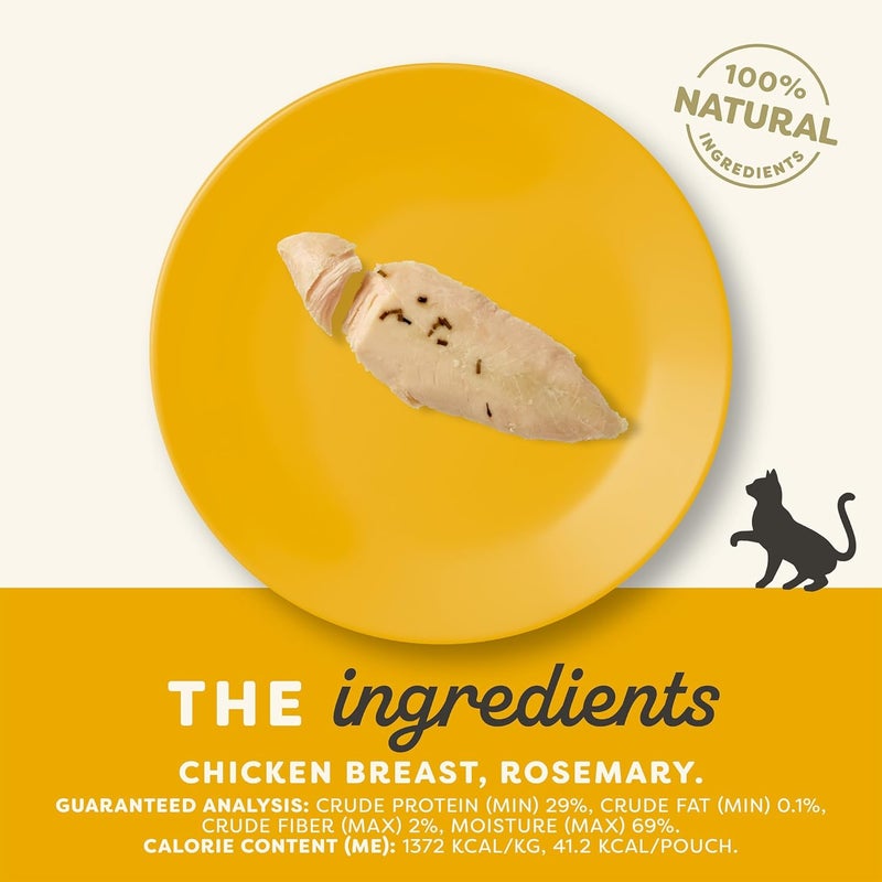 Applaws Natural Cat Treats, Grain-Free, High-Protein Whole Chicken & Rosemary Loins, Single-Ingredient Healthy Snack for Cats (12 x 1.06 oz Loins) - Image 2