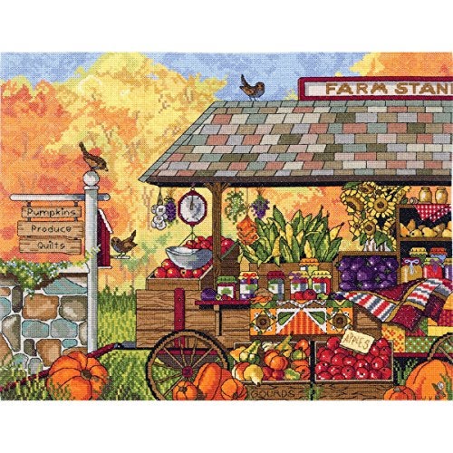 Janlynn Buck's County Farm Stand Counted Cross Stitch Kit, 16 x 12 - Image 2