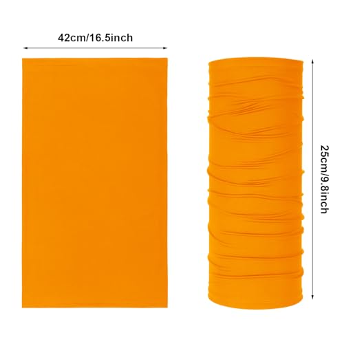 Geyoga 6 Pieces Summer UV Protection Cooling Neck Gaiter Face Clothing Neck Gaiter Mask Scarf Sunscreen Breathable Bandana(Bright Colors) - Image 2