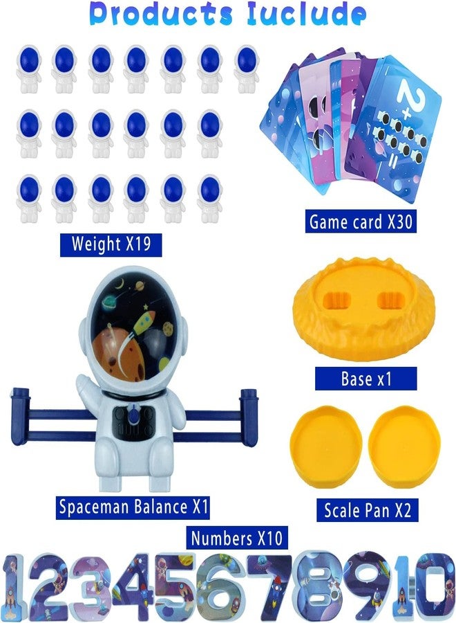 Slipps Balance Counting Cool Math Game for Kids - STEM Toys for 3 4 5 6 Year Olds Boys and Girls Educational Kindergarten -Astronaut Number Learning Material - Image 2
