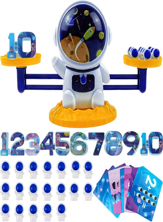 Slipps Balance Counting Cool Math Game for Kids - STEM Toys for 3 4 5 6 Year Olds Boys and Girls Educational Kindergarten -Astronaut Number Learning Material - Image 1