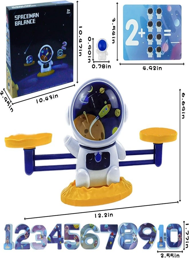 Slipps Balance Counting Cool Math Game for Kids - STEM Toys for 3 4 5 6 Year Olds Boys and Girls Educational Kindergarten -Astronaut Number Learning Material - Image 5