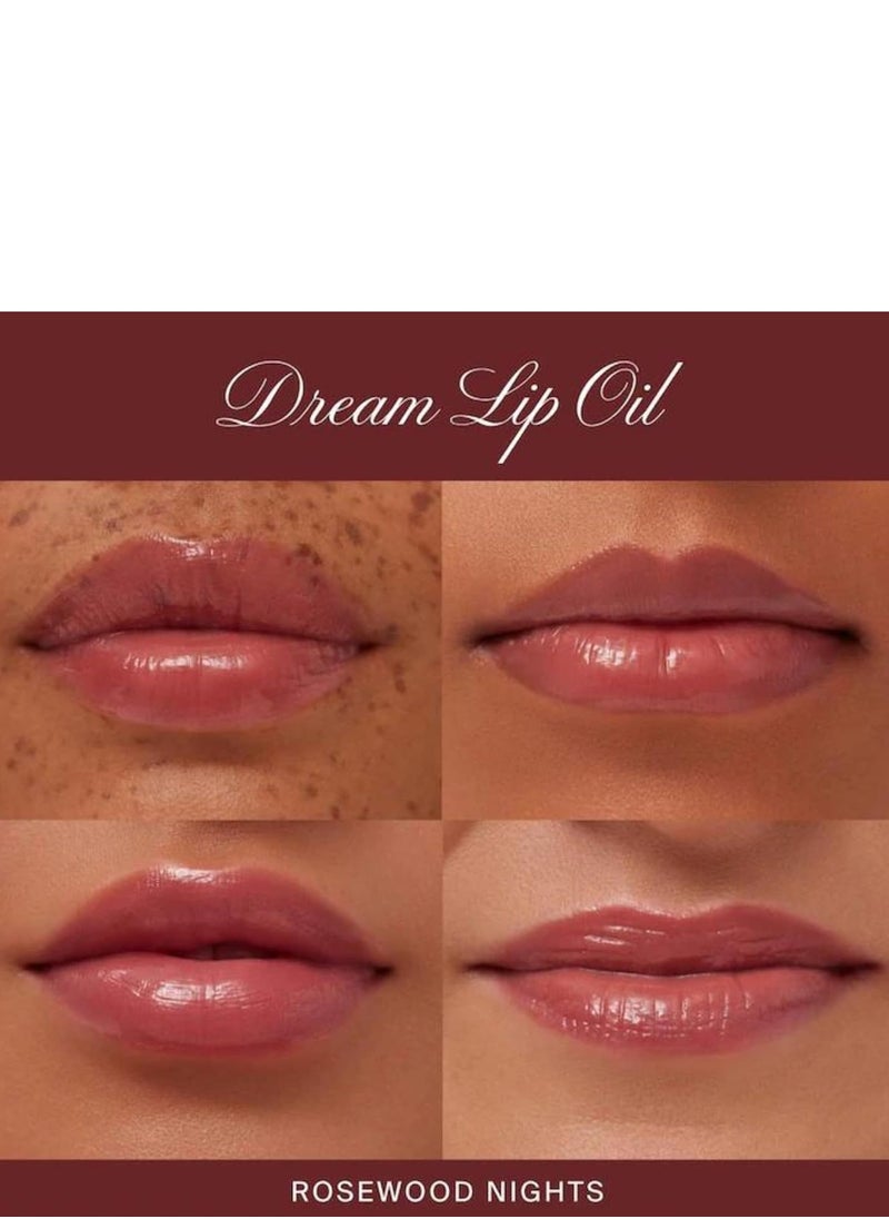 SUMMER FRIDAYS Dream Lip Oil for Moisturizing Sheer Coverage Rosewood Nights 4.5ml  - Image 4