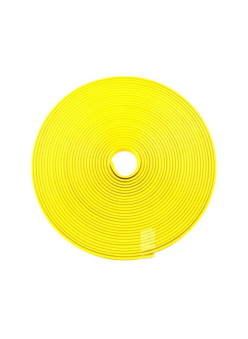Generic Car Wheel Rim Decorative Strip Tire Protective Circle Collision Avoidance Wheel Rim Anti-scratch Strip Decoration Line Sticker Yellow (8 m) 