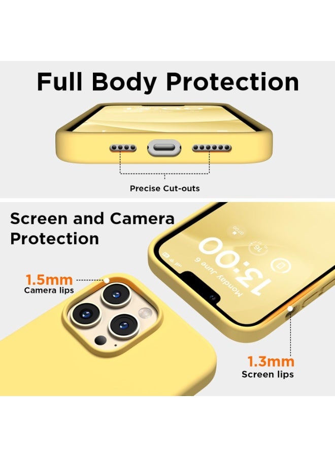 iPhone 14 Pro Case Cover Silky-Soft Touch Full-Body Protective Case with Microfiber Lining Cover For iPhone 14 Pro 6.1-inch - Image 4