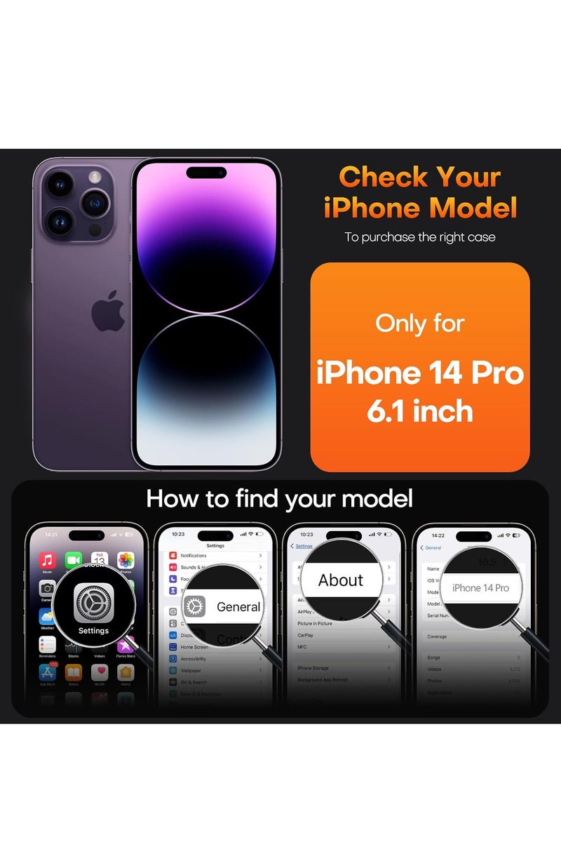 iPhone 14 Pro Case Cover Silky-Soft Touch Full-Body Protective Case with Microfiber Lining Cover For iPhone 14 Pro 6.1-inch - Image 2