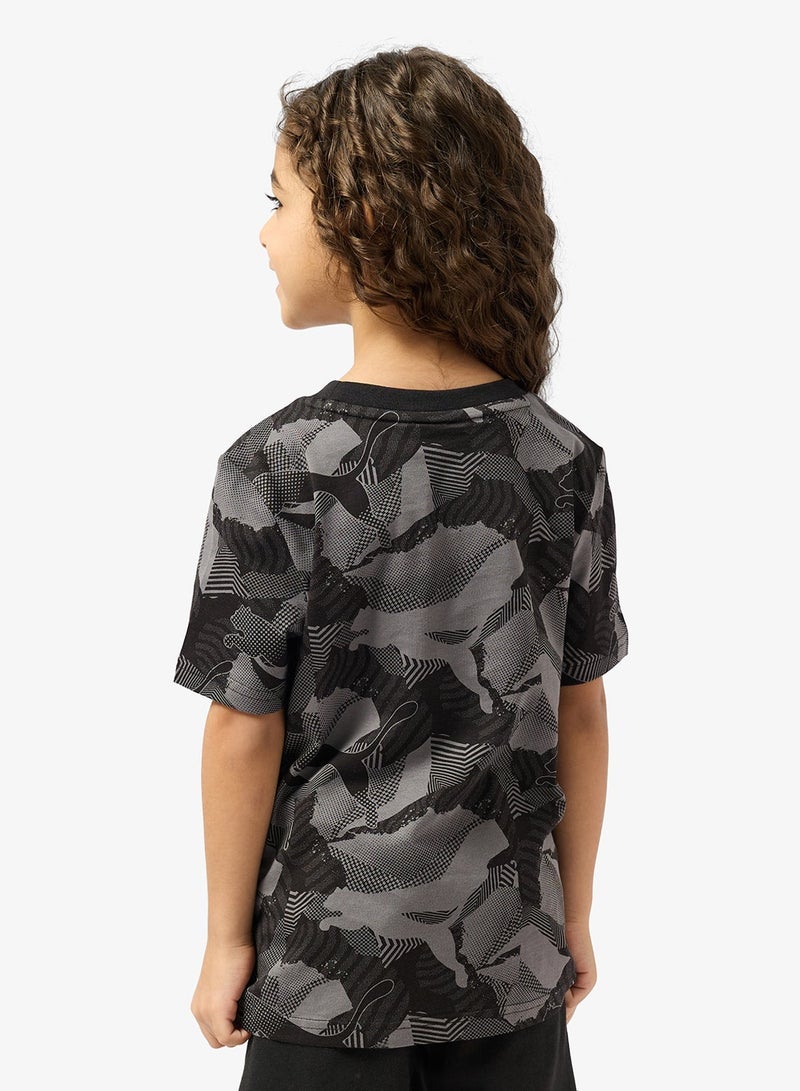 PUMA Youth Essential Logo Lab Story 2 Aop T-Shirt - Image 2