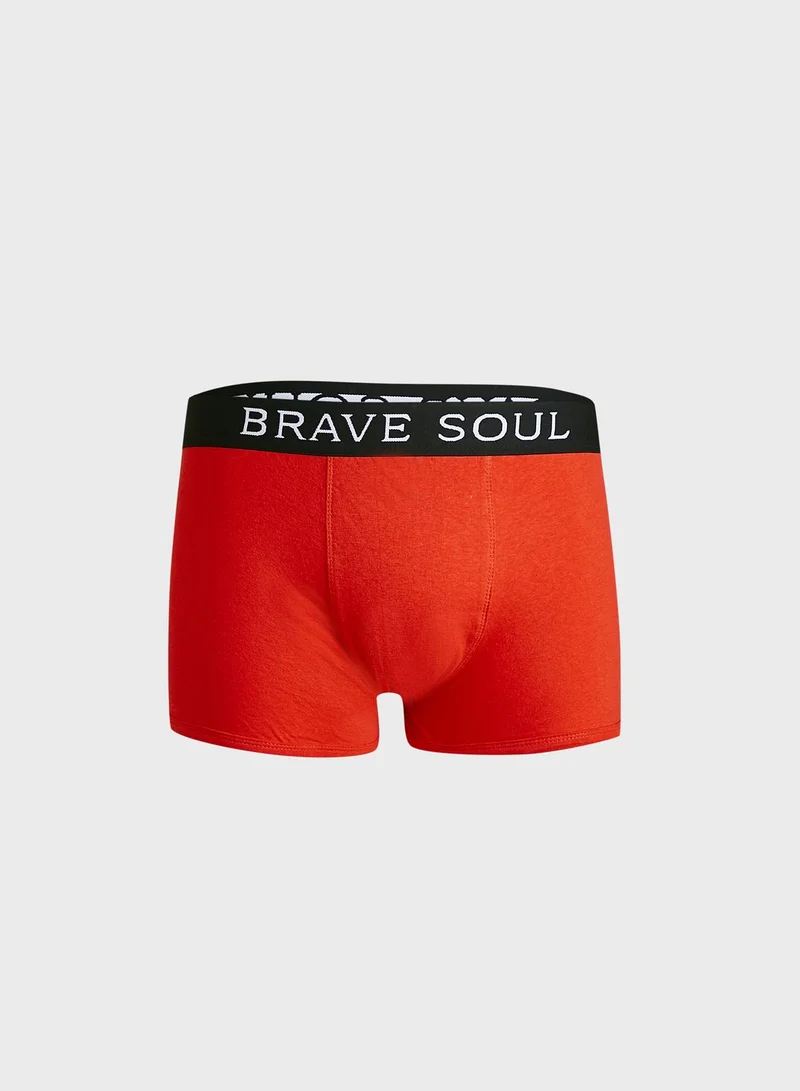 BRAVE SOUL Brave_Soul Mens 3X Pack Boxer Short With