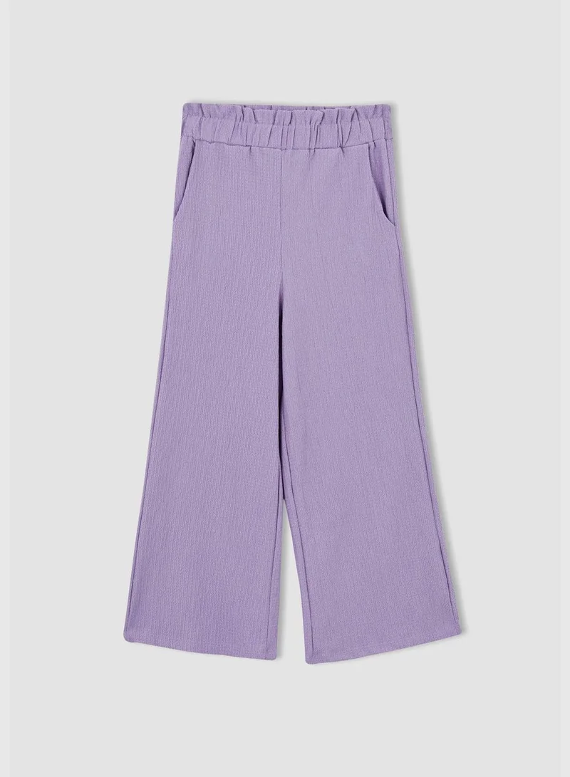 ديفاكتو Regular Fit Sleeveless Frill Detail Blouse & Trousers Set