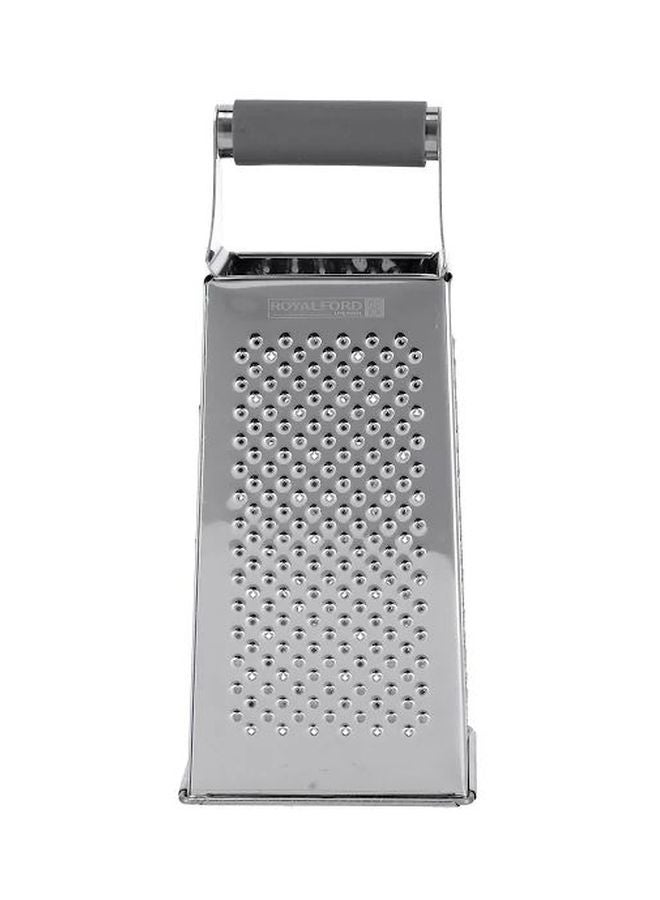 Royalford 4 Sided Grater Stainless Steel Multiple Cutting Style With 4 Different Blades Dishwasher Safe Best To Grate Slice And Zest Multicolor - Image 3